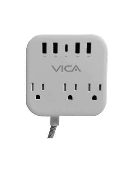 Centro Multicontactos VICA SUP USB 7P